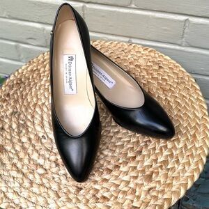 Etienne Aigner Zurich Black Leather Pumps NWOT